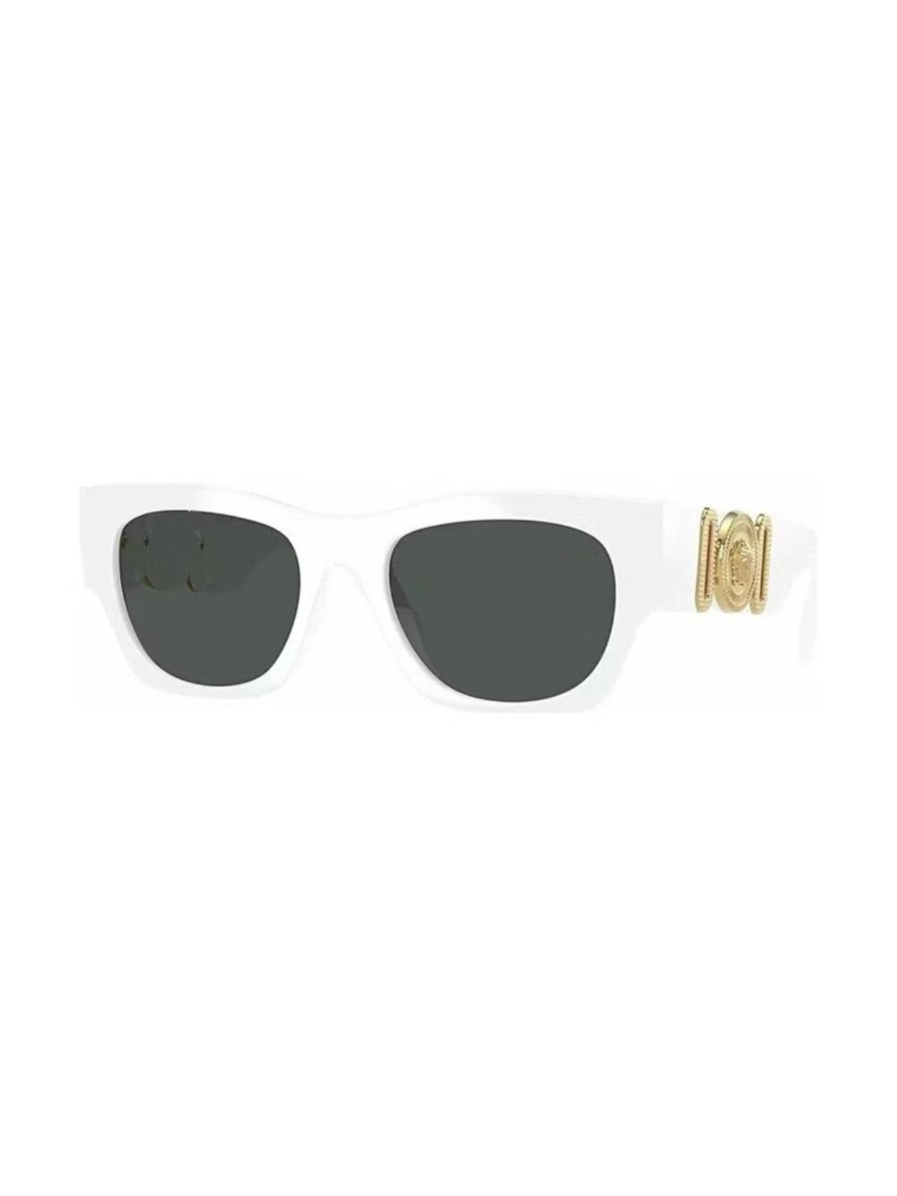 New Versace VE4479U 314/87 White/Dark Grey 52-19-140 Sunglasses